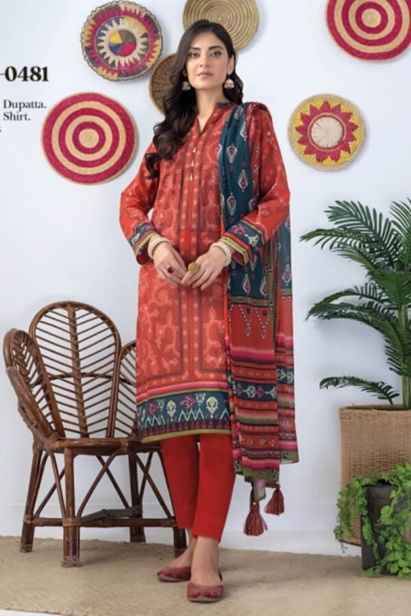 Lakhany Zari - 3piece Printed Lawn Sale - Unstitched