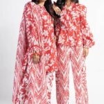 Alkaram Studio 3pc lawn suit printed trouser